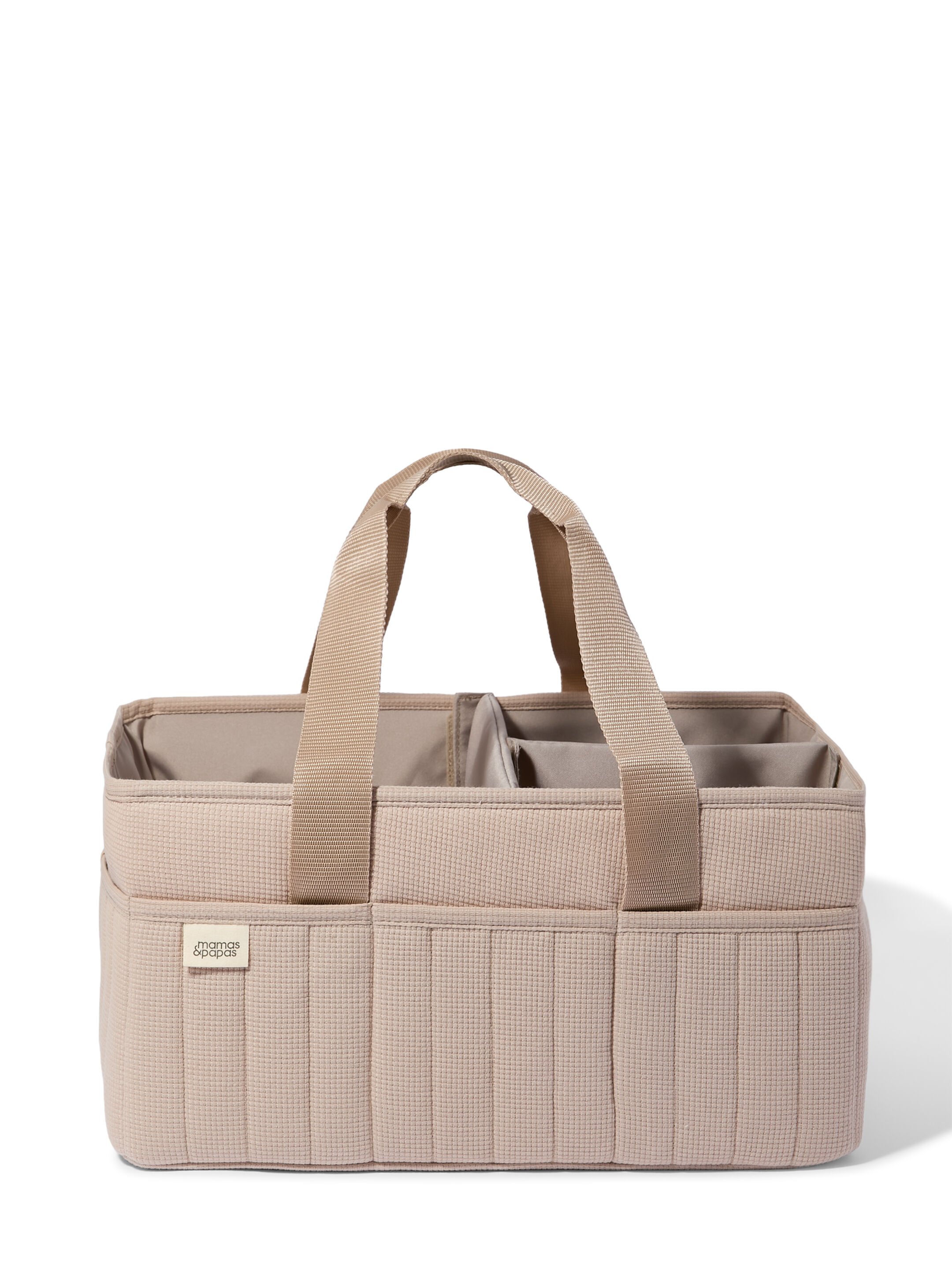 Nappy Caddy 5 Piece Bundle with 3 piece Organic Sleepsuit - Cashmere Waffle image number 3